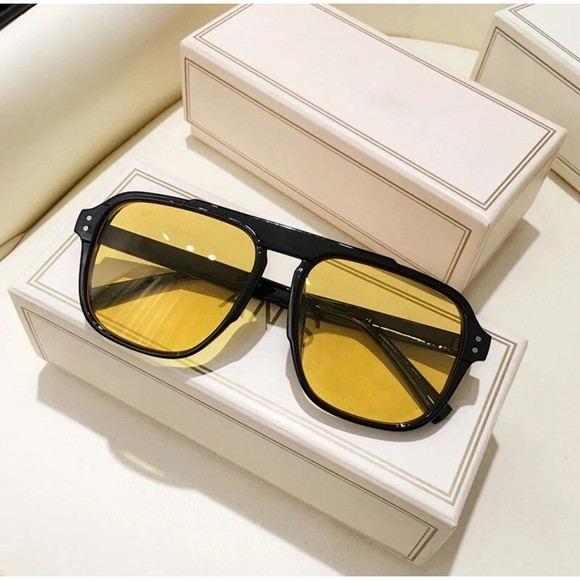 Men Oversized Frame Sunglasses Classic Big Frame Sport Eyeglasses 2023 Vintage - Picture 2 of 10